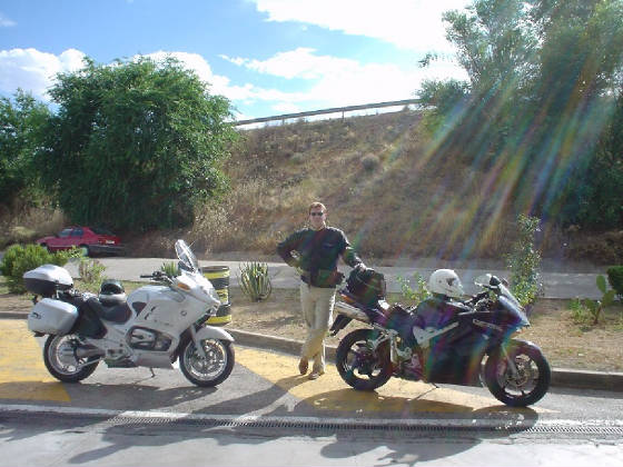 Repostando a 100 kms de Madrid